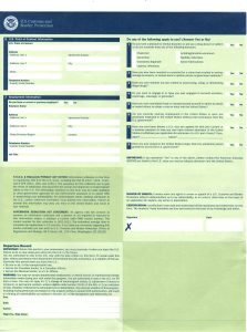美國入境I-94W背面範例 HelloStudy提供
